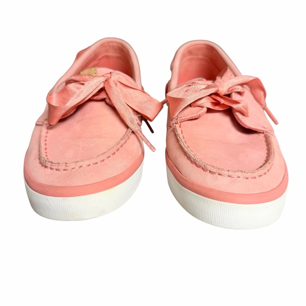 Sperry Sailor Casual Boat Shoes - Leather - Pink - Size 8.5